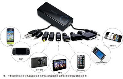 TPOS 18M044B 4400毫安移動(dòng)電源適用于IPAD,IPHONE等品牌手機(jī)數(shù)碼產(chǎn)品(黑色) -  - 商旗網(wǎng)